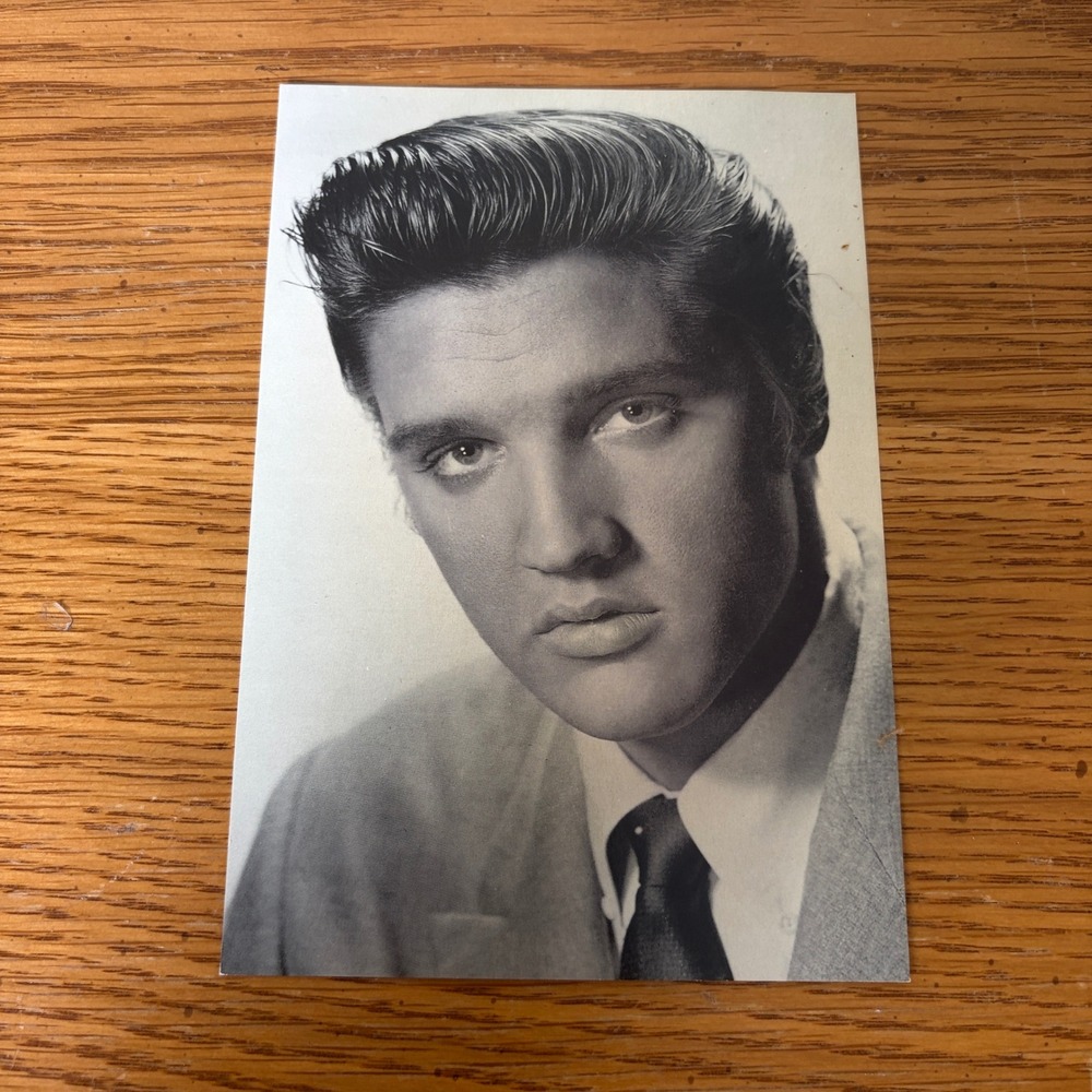 Elvis Presley Love Me Tender Postcard Black & White